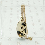 Chocolate & Caramel Leopard Agate Pendant