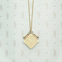 Engraved Victorian Locket in Ornate Frame