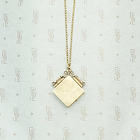 Engraved Victorian Locket in Ornate Frame, back