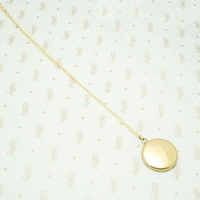Fancy Hand Engraved "FHS" Gold Locket