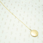 Fancy Hand Engraved "FHS" Gold Locket