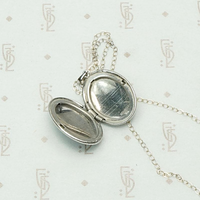 Sweet Vintage Sterling Locket with Foliate Engraving