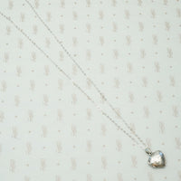 sterling silver engraved heart shaped locket circa 1980