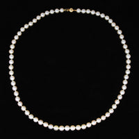 20" Graduated Pearl Necklace with Gold Clasp