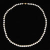 20" Graduated Pearl Necklace with Gold Clasp