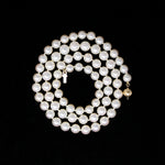 20" Graduated Pearl Necklace with Gold Clasp