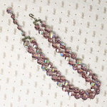 Captivating Purple Aurora Borealis Bead Choker
