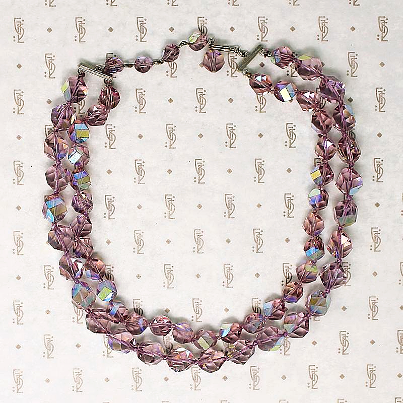 Captivating Purple Aurora Borealis Bead Choker