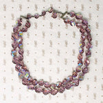 Captivating Purple Aurora Borealis Bead Choker