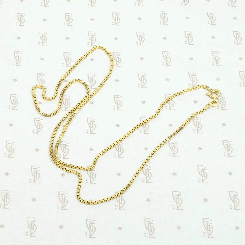 Supple 18k Gold Vintage Box Chain