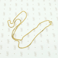 Supple 18k Gold Vintage Box Chain