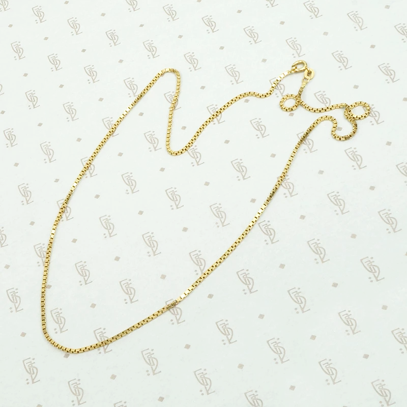 Supple 18k Gold Vintage Box Chain