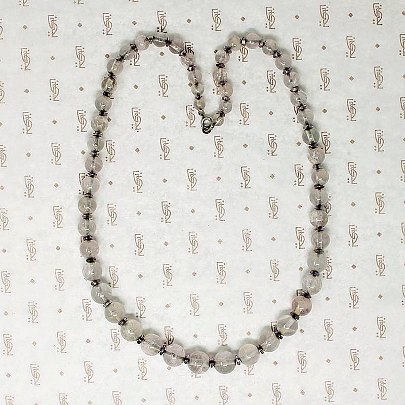 Delicate Purple Amethyst Bead Necklace