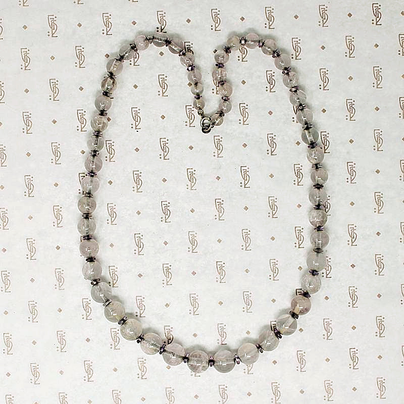 Delicate Purple Amethyst Bead Necklace