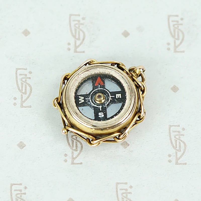 English Victorian Compass Fob