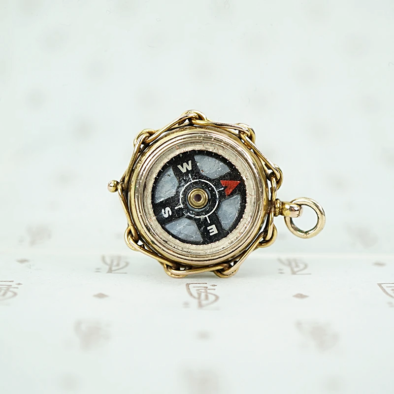 English Victorian Compass Fob