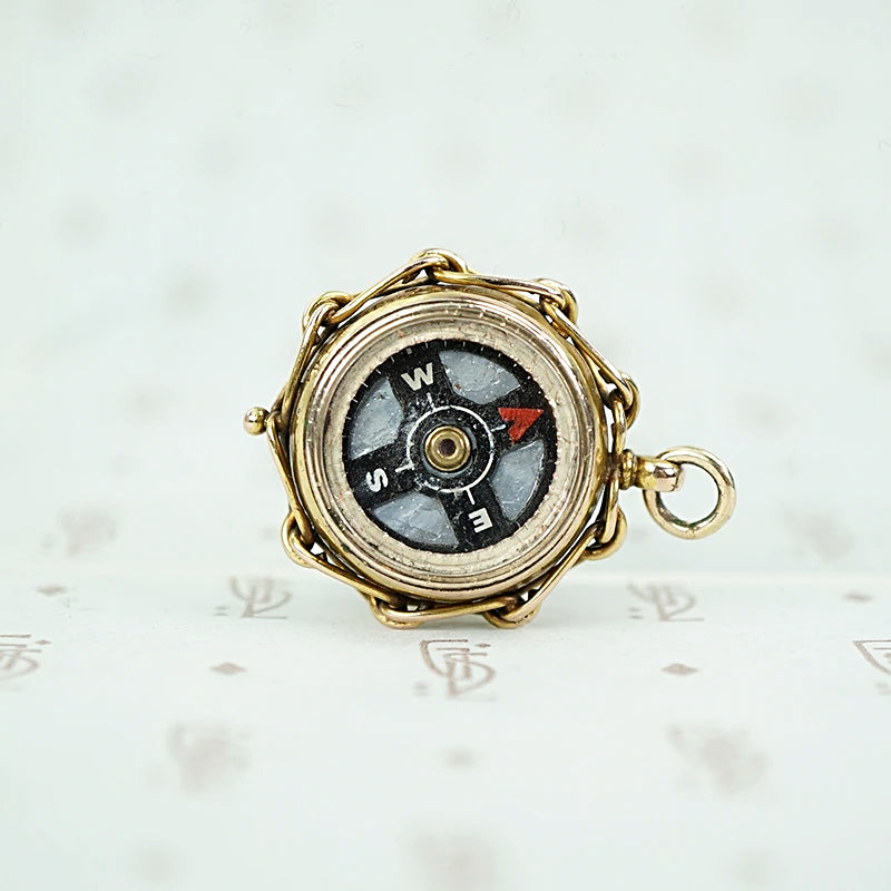 English Victorian Compass Fob