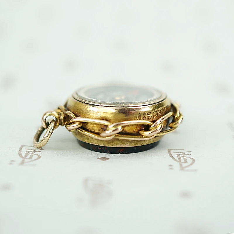 English Victorian Compass Fob