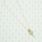Spring Green Peridot and Pearl Edwardian Necklace