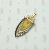Rose & Yellow Gold Victorian Fob with Silver Feather