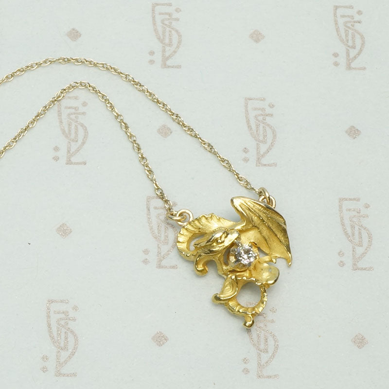 Dragon & Diamond Conversion Pendant