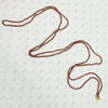 Extra Long Strand of Tiny Garnet & Steel Beads
