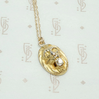 Lion's Head Pendant with Old Mine Diamond