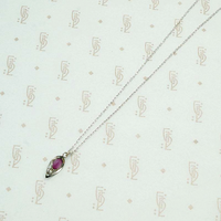 Mid Century Star Ruby & Diamond Pendant