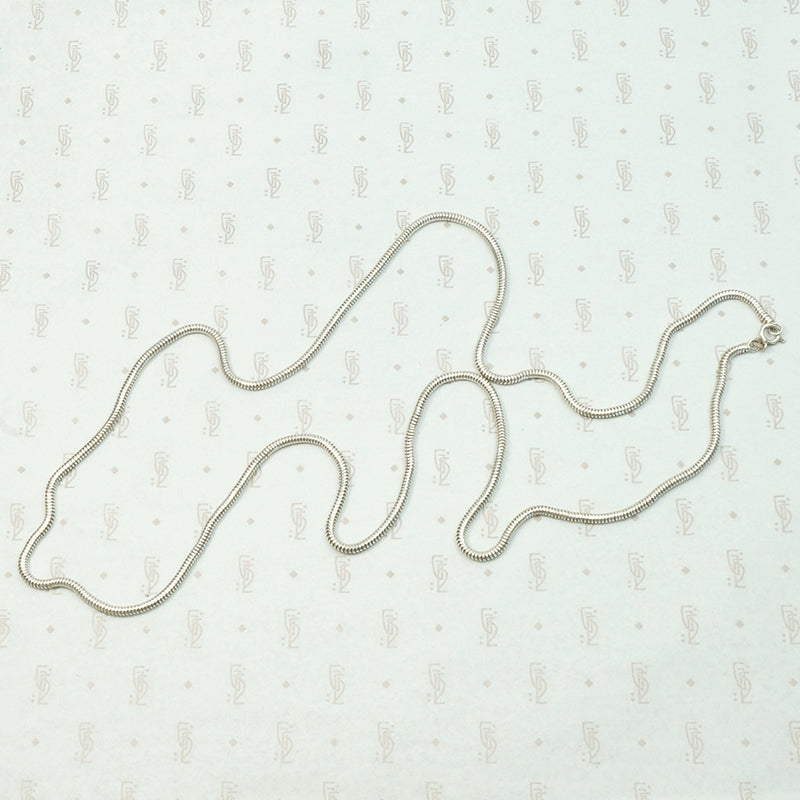 Vintage Supple Sterling Silver Snake Chain