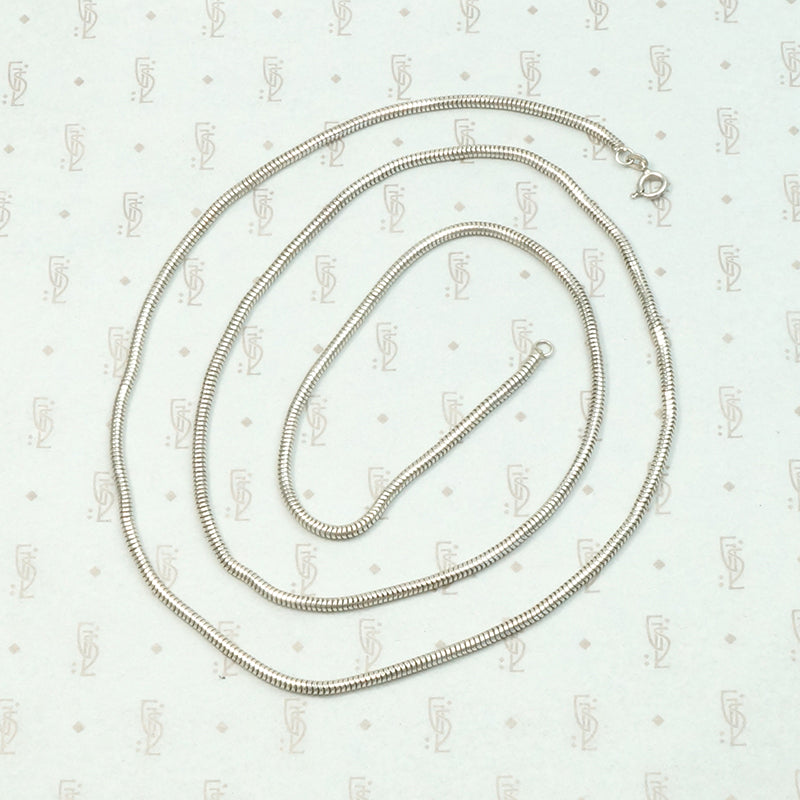 Vintage Supple Sterling Silver Snake Chain