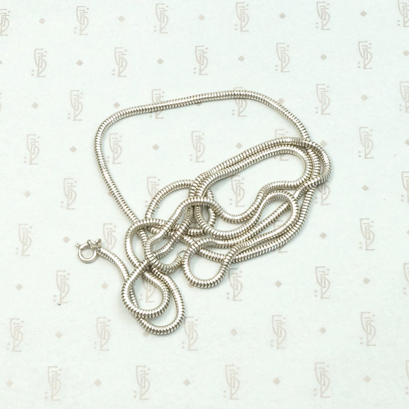 Vintage Supple Sterling Silver Snake Chain