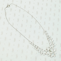 Sparkling Crystal Art Deco Swag Necklace