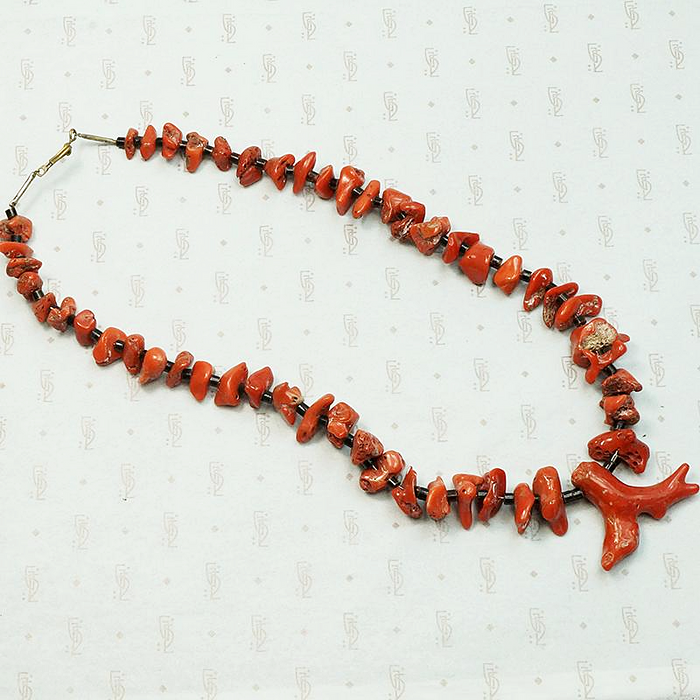 Incredible Red & Black Organic Bead Necklace