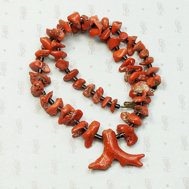 Incredible Red & Black Organic Bead Necklace