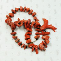 Incredible Red & Black Organic Bead Necklace