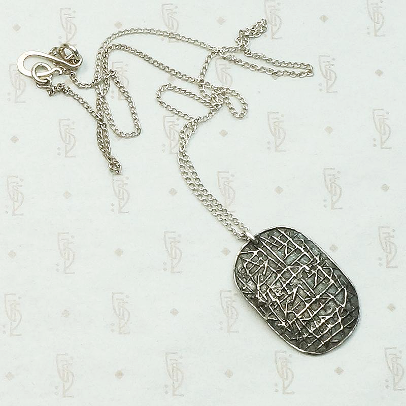 Tactile Knutson Studio Piece Sterling Silver Pendant