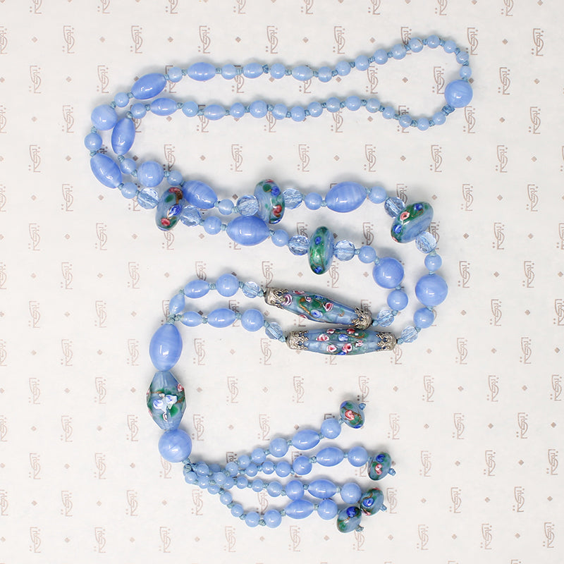 Sweetest Sautoir Venetian Lampwork Bead Necklace