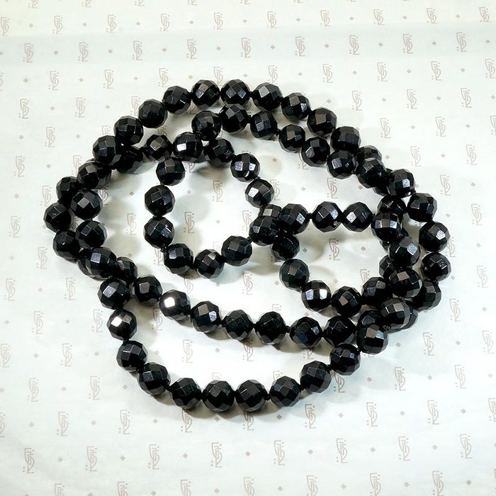 antique jet bead necklace
