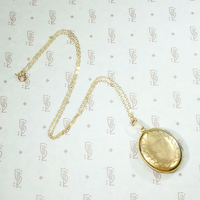 Mellow Gold Filled 1940s Oval Locket