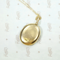Mellow Gold Filled 1940s Oval Locket