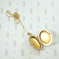 Mellow Gold Filled 1940s Oval Locket