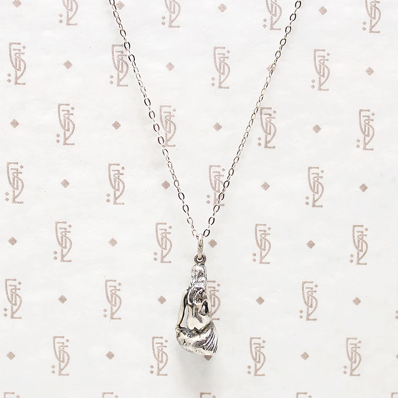 Copenhagen's Little Mermaid Vintage Silver Charm