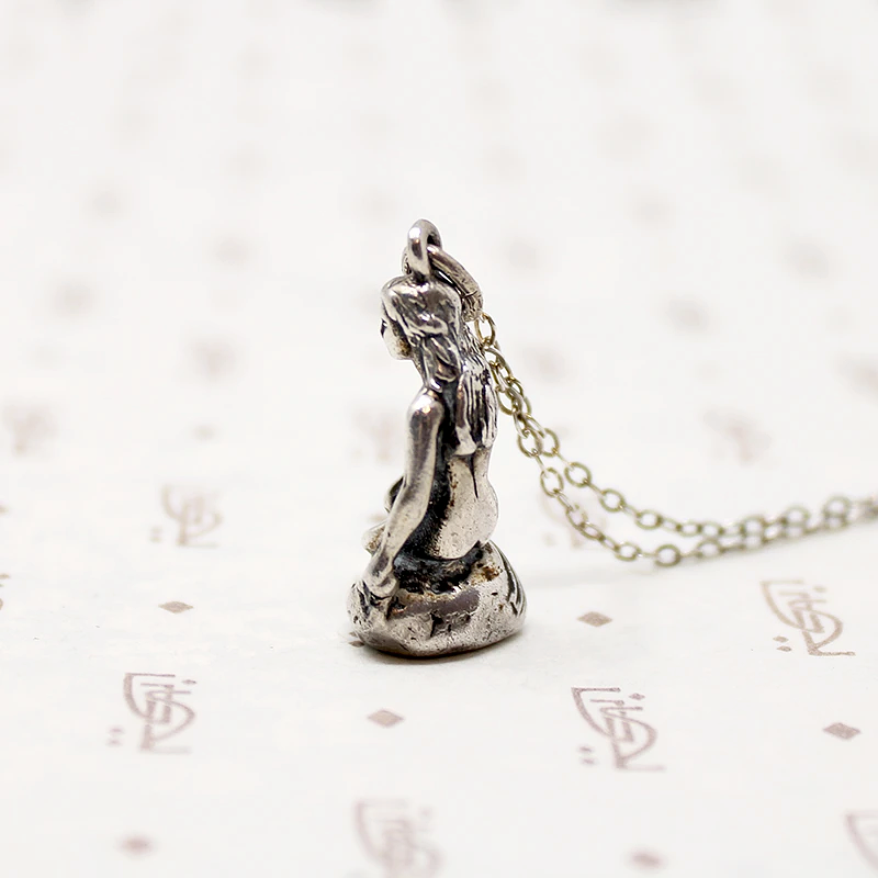 Copenhagen's Little Mermaid Vintage Silver Charm