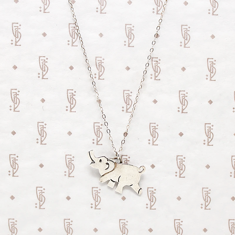 Happy Little Elephant Sterling Charm