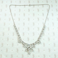 Dazzling Deco Crystal Swag Necklace