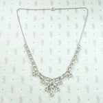 Dazzling Deco Crystal Swag Necklace