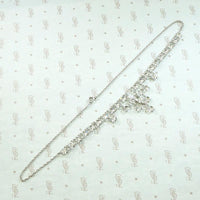 Dazzling Deco Crystal Swag Necklace
