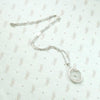 Delicate Filigreed Camphor Glass Necklace
