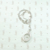 Delicate Filigreed Camphor Glass Necklace