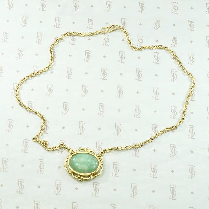 Woodhull "Lace Necklace" in 18k & Aventurine
